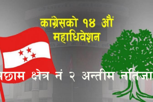 नेपाली कांग्रेस क्षेत्र नं २ को अन्तिम मत परिणाम सार्वजनिक,कसले कती पाए