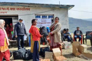 गर्भवतीसँग उपप्रमुख कोसेली कार्यक्रम वडा नं १० घुघुरकोटमा सम्पन्न