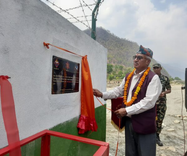 नेपाली सेनाद्वारा बेलखेतमा सुबिधा सम्पन्न प्रतिक्षालय निर्माण