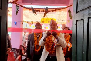 बान्नीगढी जयगढ १ गाज्राको वडा कार्यालयको मन्त्री खड्का द्वारा उद्घाटन