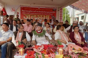 अछाम पुगेर भिम रावललाई “प्रचण्ड”ले भने इमानदार कम्युनिस्ट एक हौं