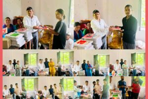 साँफेबगर नगरपालिका ७ रिडिकोटद्वारा शैक्षिक सामाग्री सहित जेहन्दार बिधार्थीलाई आर्थिक सहयोग