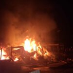 अछामको साँफे हाटबजारमा पुनः आगलागी ९ पसल जले