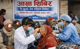 बान्नीगढी जयगढ गाउँपालिकामा २ दिने आखाँ शिबिर हुदै