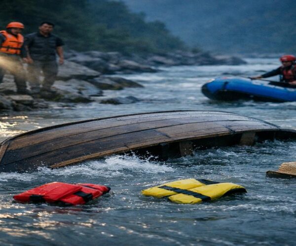 कर्णाली नदिमा डुङ्गा पल्टिँदा बुबा–छोरा बेपत्ता