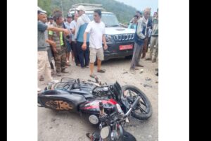 अछाममा स्करपियो र मोटरसाइकल एक आपसमा ठोकिए